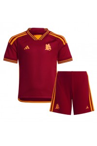 AS Roma Babyklær Hjemme Fotballdrakt til barn 2023-24 Korte ermer (+ Korte bukser)